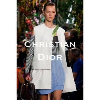 クリスチャンディオール(Christian Dior)の新品未使用タグ付き■Dior/ディオール ワンピース/シルク/カシミア・ニット(ひざ丈ワンピース)