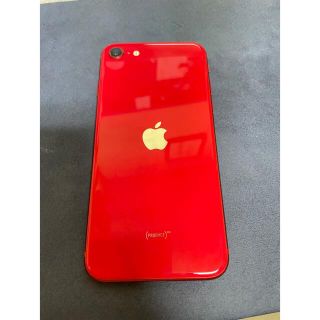 アイフォーン(iPhone)のSIMフリー　iPhone SE2 128GB 美品中古品　ケース付き(スマートフォン本体)
