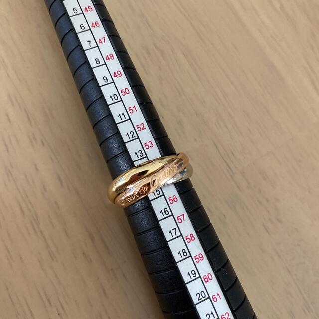新品仕上げ済‼️キラキラ✨レア‼️54 カルティエ トリニティリング13号14号
