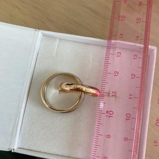 新品仕上げ済‼️キラキラ✨レア‼️54 カルティエ トリニティリング13号14号