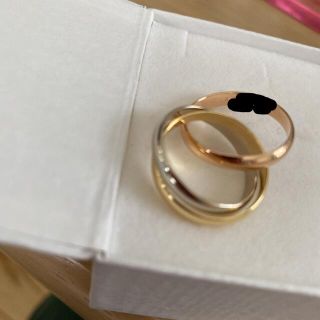 新品仕上げ済‼️キラキラ✨レア‼️54 カルティエ トリニティリング13号14号