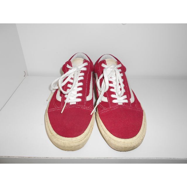 017041● VANS oldskool スニーカー 10 28cm レッド メンズの靴/シューズ(スニーカー)の商品写真
