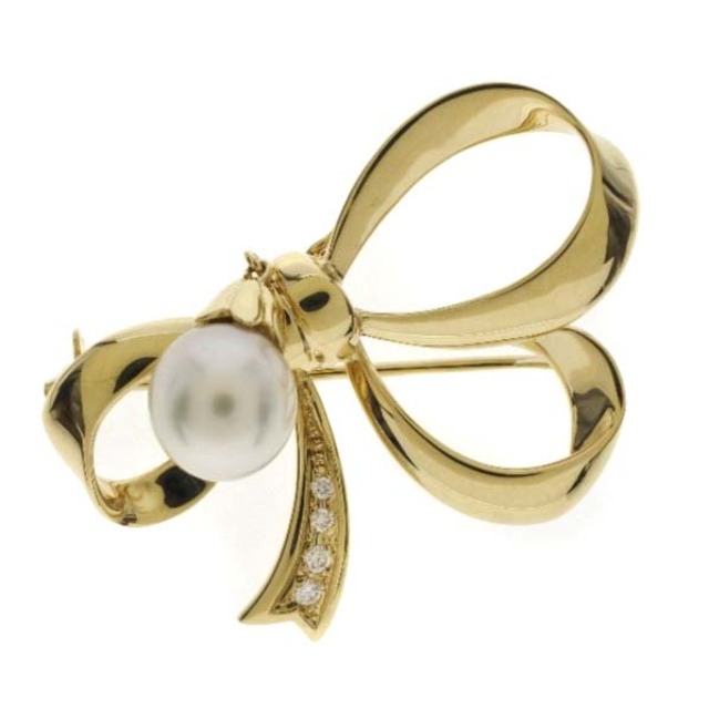 新品?正規品 MIKIMOTO - ブローチ レディース ゴールド K18ゴールド
