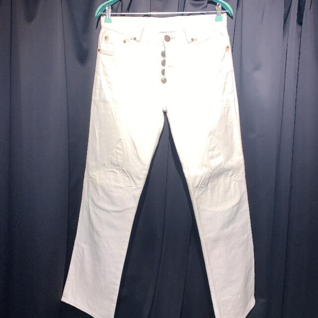 【今日の超目玉】 Chrome Hearts クロムハーツ 最初期ホワイトデニム 32 - デニム+ジーンズ 【今日の超目玉】 Chrome Hearts クロムハーツ 最初期ホワイトデニム 32 - デニム+ジーンズ