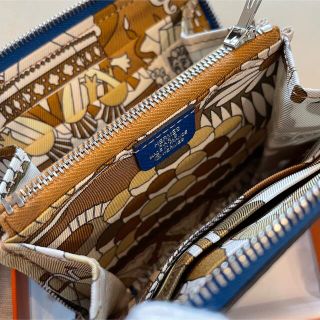 エルメス(Hermes)の✨国内定価以下✨シルクイン コンパクト ミニ財布 ブルーフランス(財布)