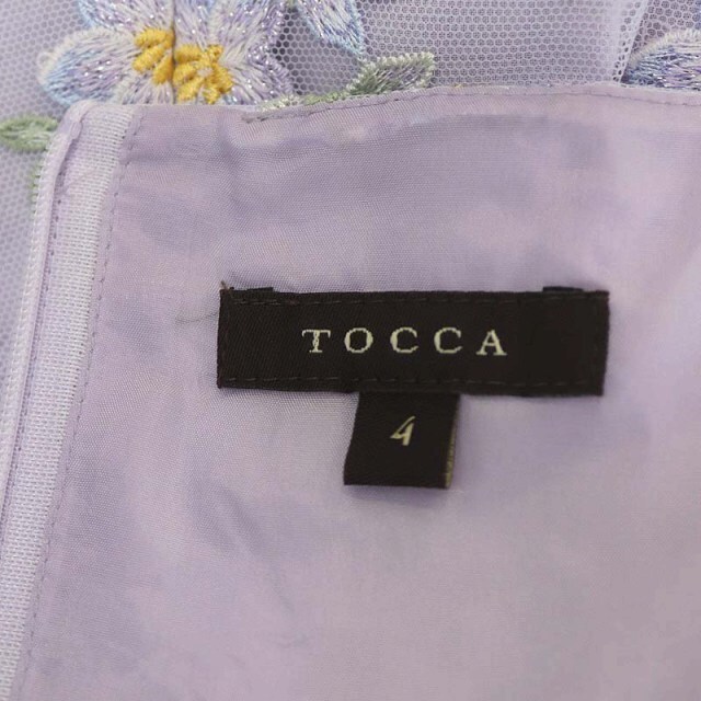 TOCCA(トッカ)のトッカ ドレス ワンピース ノースリーブ ロング フレア 花柄 4 ラベンダー レディースのワンピース(ロングワンピース/マキシワンピース)の商品写真