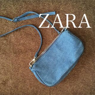 ザラ(ZARA)のZARA   ザラ★ デニム　ショルダーバッグ　ポシェット(ショルダーバッグ)