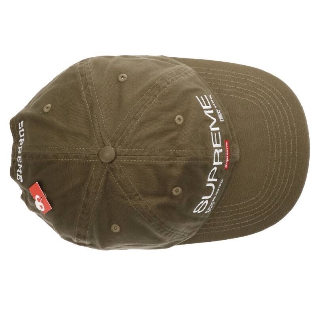 Supreme(シュプリーム)のシュプリーム 21AW Est. 1994 6-Panel Cap ロゴ刺繍キャップ メンズ ハンドメイドのファッション小物(帽子)の商品写真