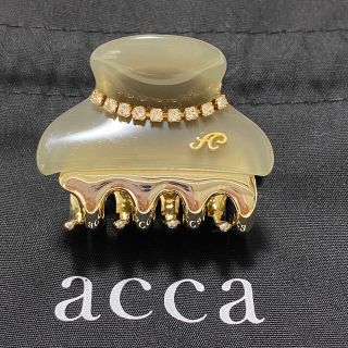 アッカ(acca)のaccaアッカヘアアクセ　ニューコラーナクリップ小サイズGY(バレッタ/ヘアクリップ)