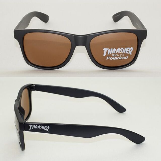 THRASHER(スラッシャー)の【新品】THRASHER スラッシャー　偏光サングラス　1013-BK-BRP メンズのファッション小物(サングラス/メガネ)の商品写真