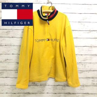 トミーヒルフィガー(TOMMY HILFIGER)のレア◆TOMMY HILFIGER トミーヒルフィガー　ハーフジップ イエロー(Tシャツ/カットソー(七分/長袖))