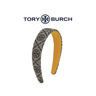 トリーバーチ(Tory Burch)の【新品未使用】トリーバーチT MONOGRAM ヘッドバンドカチューシャネイビー(カチューシャ)