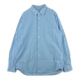 コムデギャルソン(COMME des GARCONS)のCOMME des GARCONS コムデギャルソン SHIRT FOREVER フォーエバー 17SS CDGS2ST フランス製 ライン ストライプ 長袖 シャツ ライトブルー系 ホワイト系 S【中古】(シャツ)