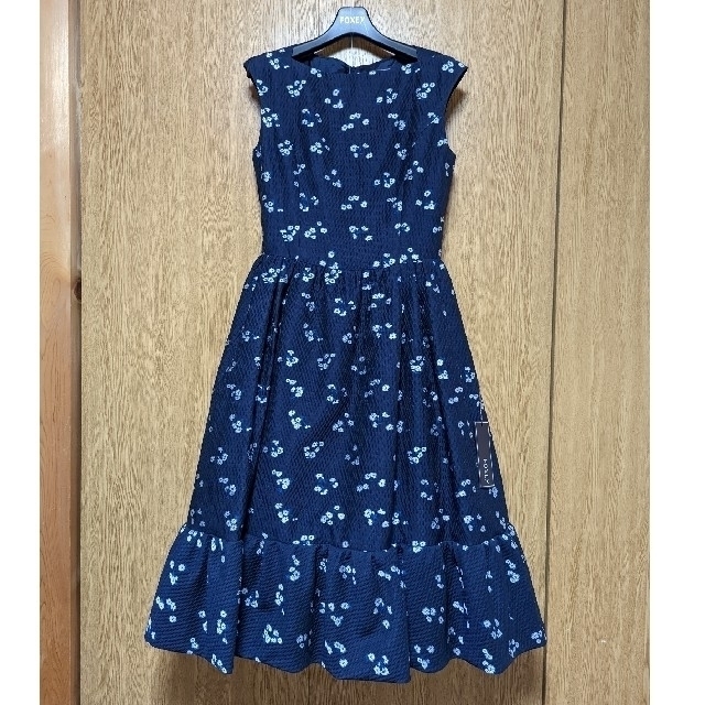 【新品】フォクシー Dress "Forget Me Not" ネイビー 38