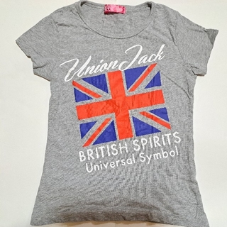 マックハウス(Mac-House)のイギリス国旗がついた半袖Tシャツ(サイズ130)(Tシャツ/カットソー)