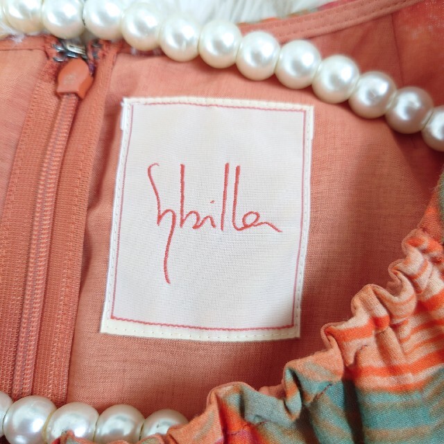 Sybilla(シビラ)のSybilla シビラ コットンシルク ワンピース M レディースのワンピース(ひざ丈ワンピース)の商品写真