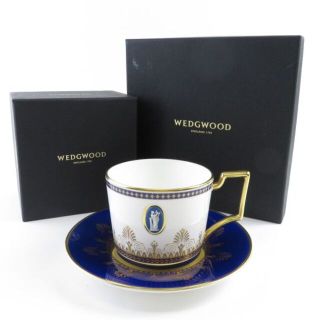 ◇新品◇　WEDGWOOD　アンセミオン ブルー　ティーカップ\u0026ソーサーウェッジウッド