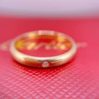 カルティエ(Cartier)のカルティエ　Cartier クラシックウエディングダイヤリング　1P K18YG(リング(指輪))