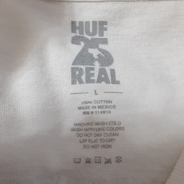 HUF(ハフ)のレア　HUF 25 REAL 限定　ロングスリーブ　メキシコ製 メンズのトップス(Tシャツ/カットソー(七分/長袖))の商品写真