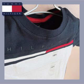 トミーヒルフィガー(TOMMY HILFIGER)の【80cm新品】トミーヒルフィガー・ボーイズTシャツ/トップス/ネイビー(Ｔシャツ)