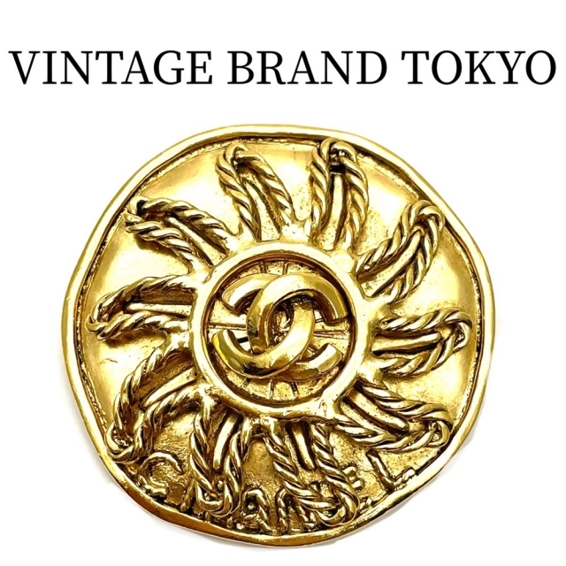 ポイント2倍 Y1880 美品 シャネル ココマーク ラウンド デザイン