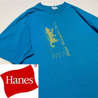 ヘインズ(Hanes)の90s 古着 ヘインズ USA製 シングルステッチ ビッグシルエット ゆるだぼ(Tシャツ/カットソー(半袖/袖なし))