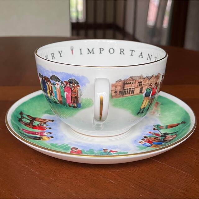 Royal Worcester(ロイヤルウースター)の【レア美品】ロイヤルウースター★VIPシリーズ★ゴルフ　ジャンボC/S インテリア/住まい/日用品のキッチン/食器(食器)の商品写真