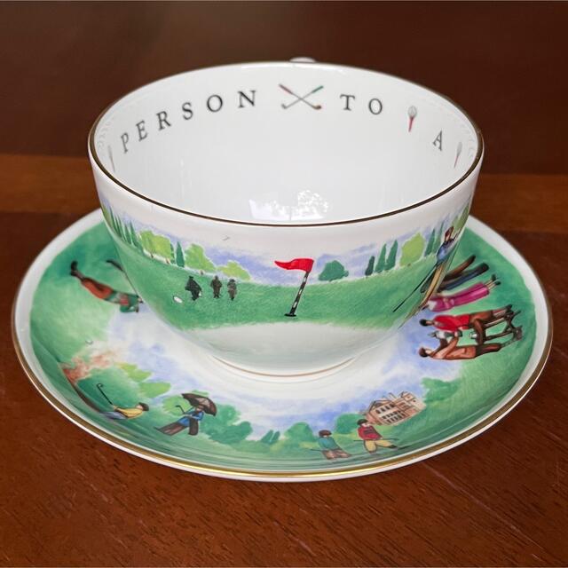 Royal Worcester(ロイヤルウースター)の【レア美品】ロイヤルウースター★VIPシリーズ★ゴルフ　ジャンボC/S インテリア/住まい/日用品のキッチン/食器(食器)の商品写真