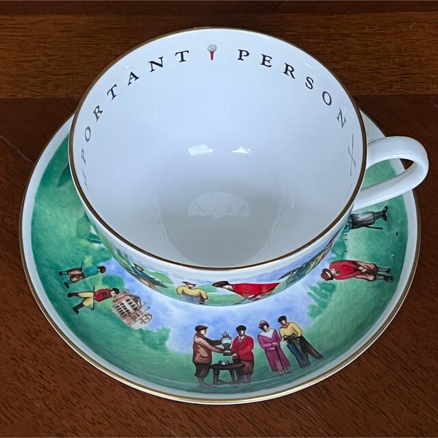 Royal Worcester(ロイヤルウースター)の【レア美品】ロイヤルウースター★VIPシリーズ★ゴルフ　ジャンボC/S インテリア/住まい/日用品のキッチン/食器(食器)の商品写真