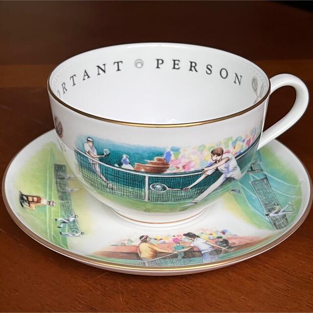 Royal Worcester(ロイヤルウースター)の【レア美品】ロイヤルウースター★VIPシリーズ★テニス　ジャンボC/S インテリア/住まい/日用品のキッチン/食器(食器)の商品写真