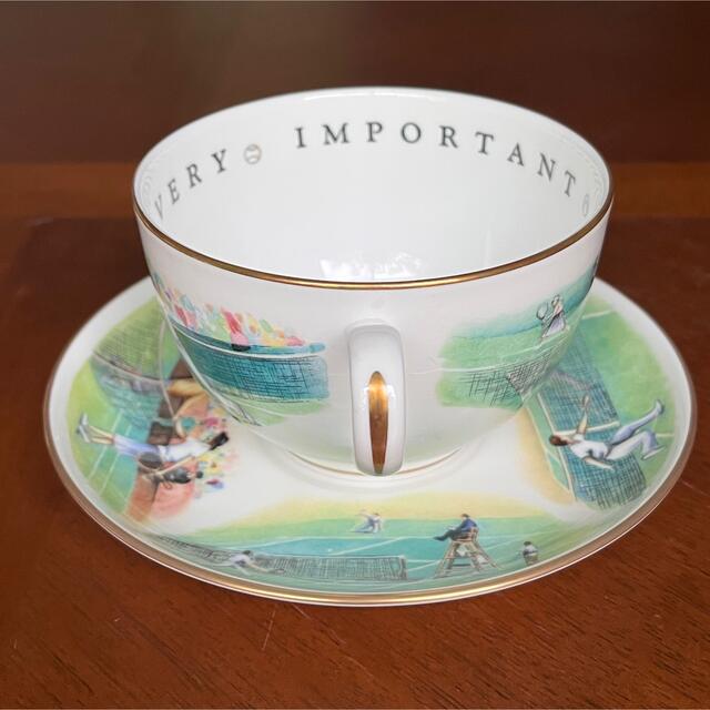 Royal Worcester(ロイヤルウースター)の【レア美品】ロイヤルウースター★VIPシリーズ★テニス　ジャンボC/S インテリア/住まい/日用品のキッチン/食器(食器)の商品写真