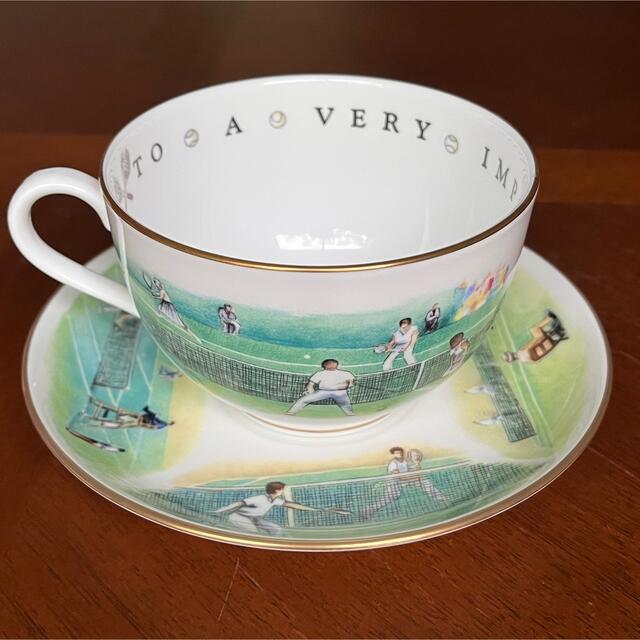 Royal Worcester(ロイヤルウースター)の【レア美品】ロイヤルウースター★VIPシリーズ★テニス　ジャンボC/S インテリア/住まい/日用品のキッチン/食器(食器)の商品写真