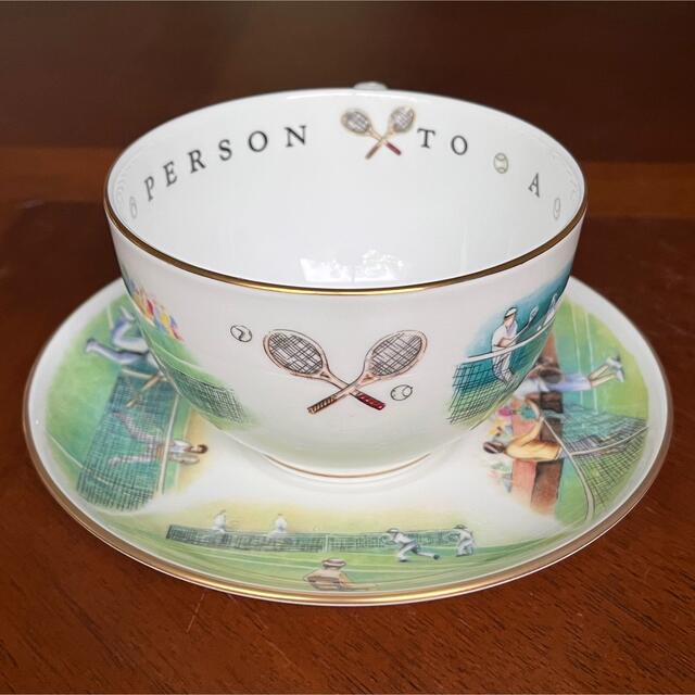 Royal Worcester(ロイヤルウースター)の【レア美品】ロイヤルウースター★VIPシリーズ★テニス　ジャンボC/S インテリア/住まい/日用品のキッチン/食器(食器)の商品写真