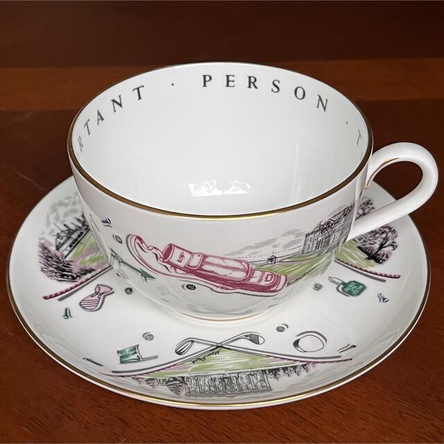 Royal Worcester(ロイヤルウースター)の【レア美品】ロイヤルウースター★VIPシリーズ★ゴルフ　ジャンボC/S インテリア/住まい/日用品のキッチン/食器(食器)の商品写真