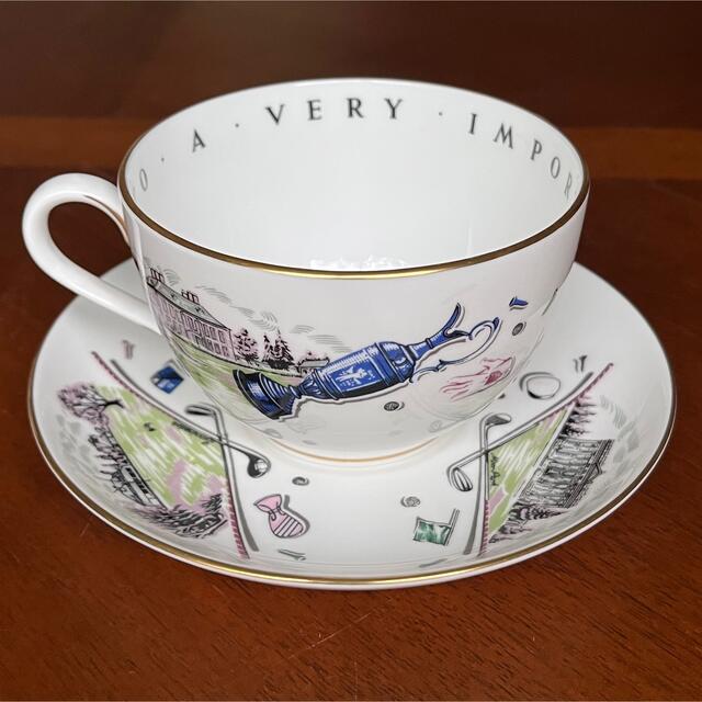 Royal Worcester(ロイヤルウースター)の【レア美品】ロイヤルウースター★VIPシリーズ★ゴルフ　ジャンボC/S インテリア/住まい/日用品のキッチン/食器(食器)の商品写真