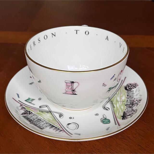 Royal Worcester(ロイヤルウースター)の【レア美品】ロイヤルウースター★VIPシリーズ★ゴルフ　ジャンボC/S インテリア/住まい/日用品のキッチン/食器(食器)の商品写真