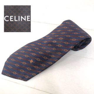 セリーヌ 未使用 シルク ネクタイ  Sランク CELINE