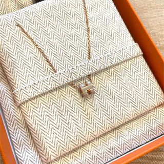 エルメス(Hermes)の✨貴重✨ミニポップH マロングラッセ ローズゴールド 新品未使用(ネックレス)