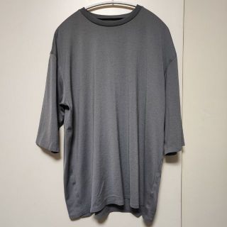 デサント(DESCENTE)のDESCENTE★ポリエステル★5分袖Tシャツ★グレー(Tシャツ/カットソー(半袖/袖なし))