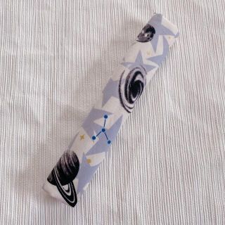 水筒肩紐カバー 男の子 宇宙 星柄 グレー(外出用品)