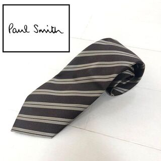 ポールスミス(Paul Smith)の美品◆PaulSmith ネクタイ　ブランド シルク 古着 ブラウン(ネクタイ)
