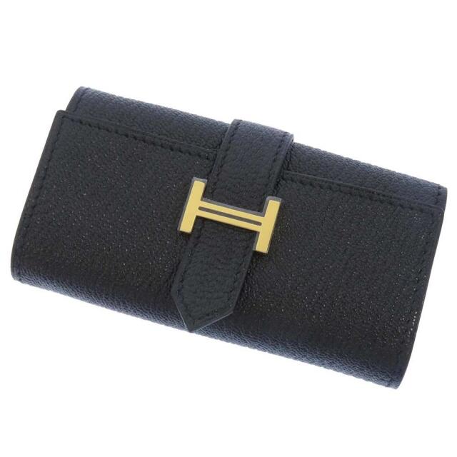 ☆新品☆HERMES エルメス ベアン キーケース ブラック ゴールド金具 4連-