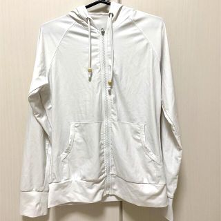 レディース　UVカット　ラッシュガード　白　美品(パーカー)