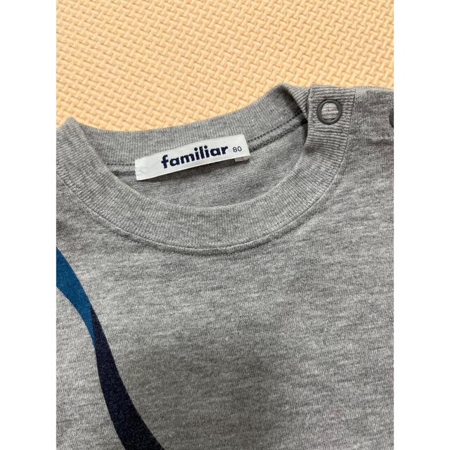 familiar(ファミリア)のファミリア　半袖　Tシャツ　ダブルビー  80 セット販売 キッズ/ベビー/マタニティのベビー服(~85cm)(シャツ/カットソー)の商品写真