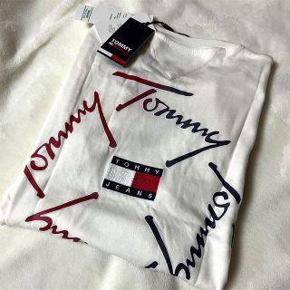 トミーヒルフィガー(TOMMY HILFIGER)の新品未使用✴︎tommy jeans トミージーンズ 袖ロゴTシャツ(Tシャツ(長袖/七分))