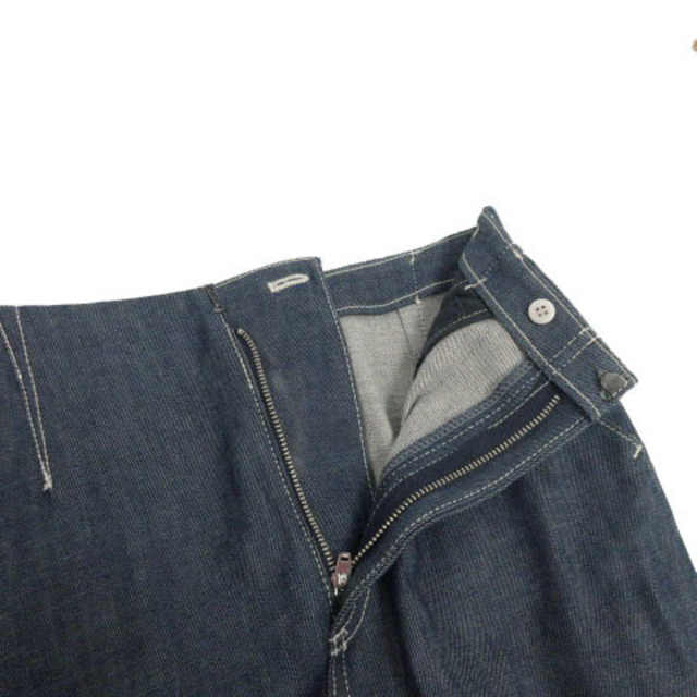 LE CIEL BLEU(ルシェルブルー)のルシェルブルー スカート デニム ミディ丈 タイト スリット 日本製 青 36 レディースのスカート(ひざ丈スカート)の商品写真