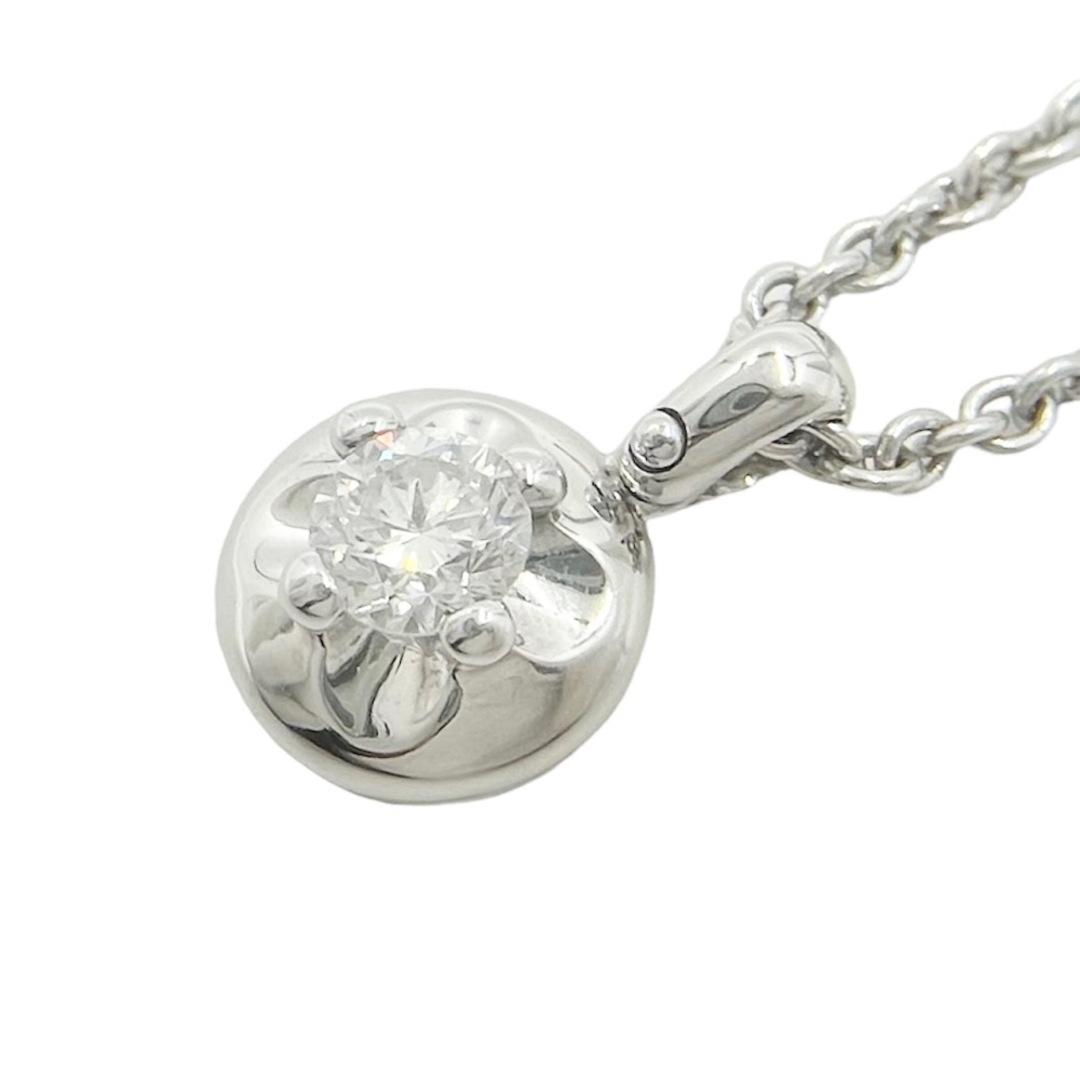 【限定価格】BVLGARI ブルガリ ネックレス コロナ ペンダント 1Pダイヤ ジュエリー アクセサリー 750 18金 K18ホワイトゴールド    ダイヤモンド レディース 約7.3g 人気【品】