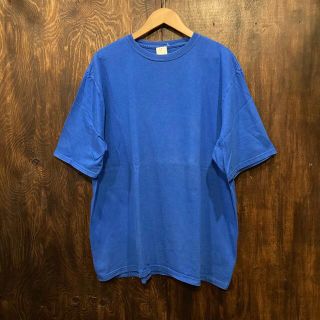 ジャージーズ(JERZEES)のアメリカ古着 半袖T 無地T  半袖Tシャツ ブルー 青 ビッグサイズ(Tシャツ/カットソー(半袖/袖なし))