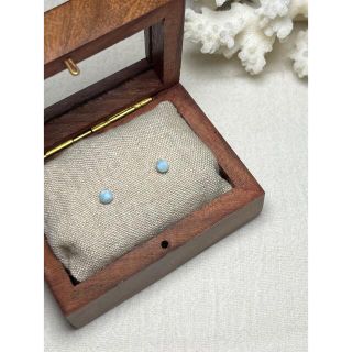Pierces/Earrings  プチピアス　ラリマー　A(ピアス)