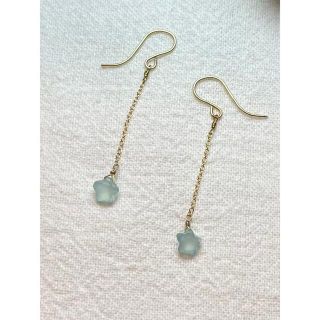 Pierces/Earrings プチスターフックピアス　ローズクォーツ(ピアス)